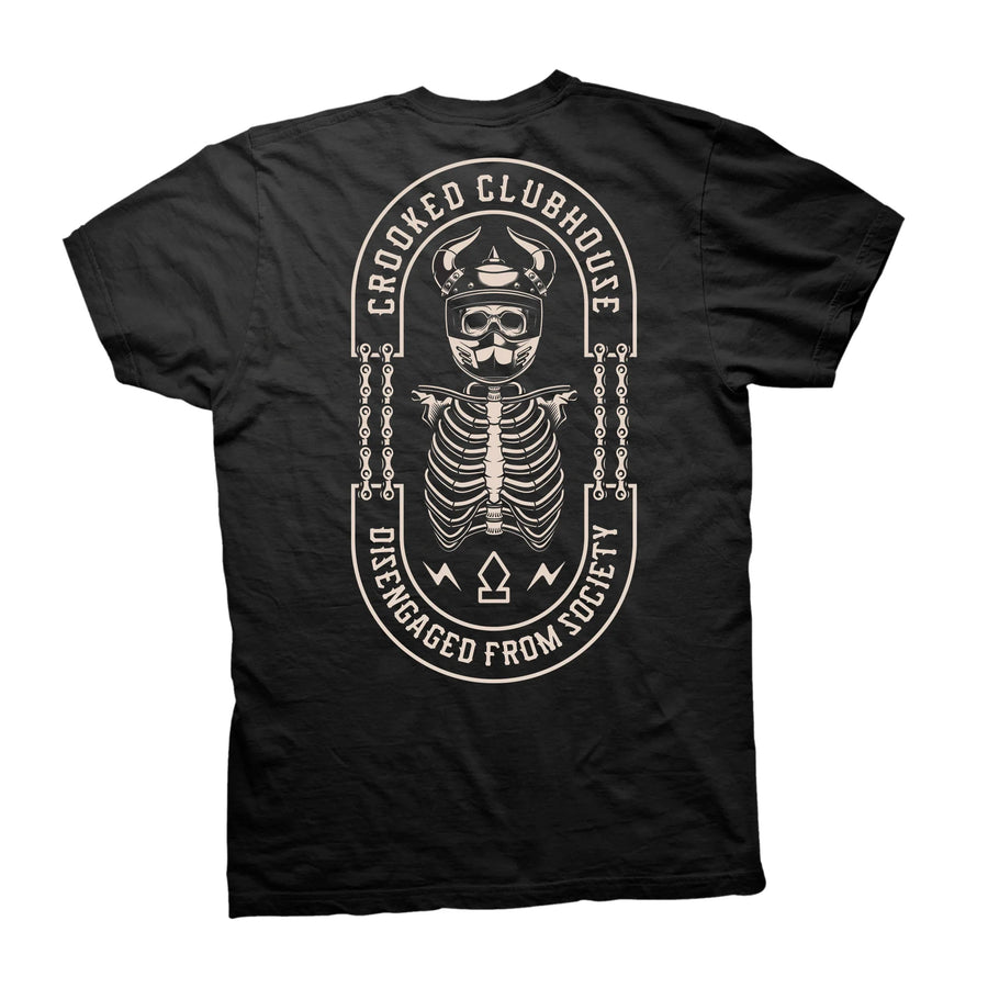 Crooked Clubhouse Valhalla Tee - Black