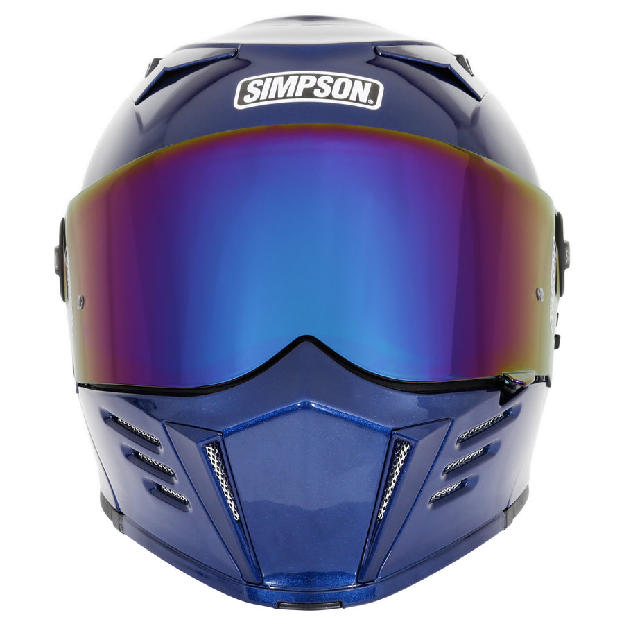 Limited Edition Fly By Metallic Navy Blue Simpson Mod Bandit Helmet
