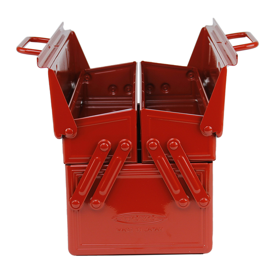 TOYO STEEL PORTABLE SHOP TOOLBOX - RED